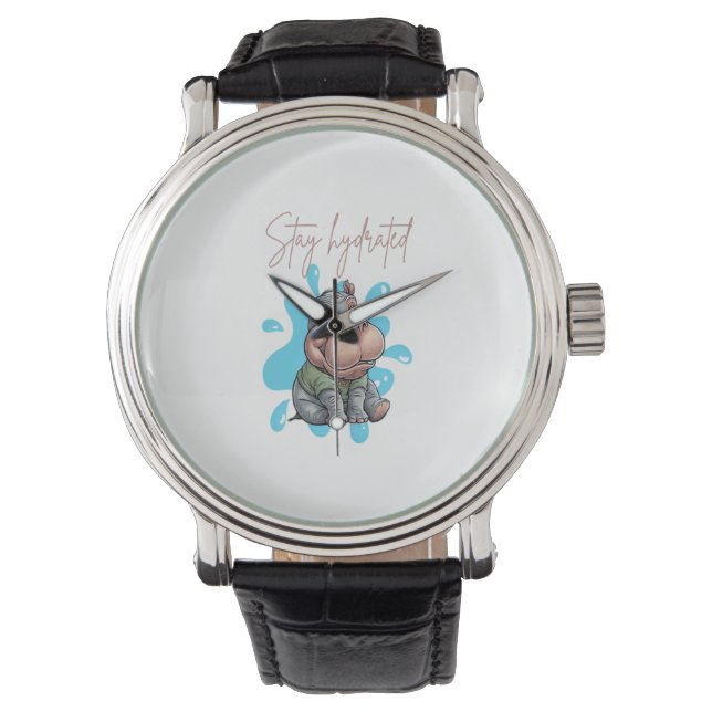 MOO-DENG-design - Unik Mode Delar till hög höjd Armbandsur (Framsida)