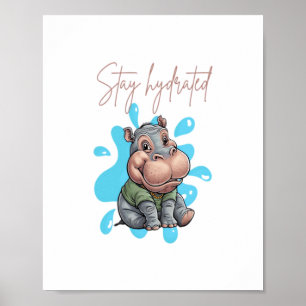 MOO-DENG-design - Unik Mode Delar till hög höjd Poster