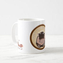 Moo Deng Flodhäst för God Jul Kaffemugg