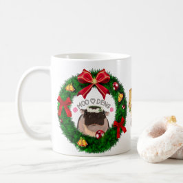 Moo Deng Flodhäst för God Jul Kaffemugg