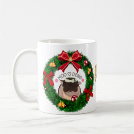 Moo Deng Flodhäst för God Jul Kaffemugg