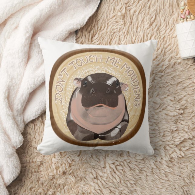 Moo Deng Flodhäst  Kudde (Filt)