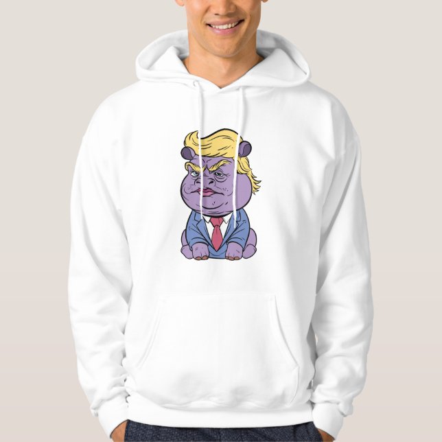 Moo Deng for Trump Hoodies, Donald Trump 2024 Hoodie (Framsida)