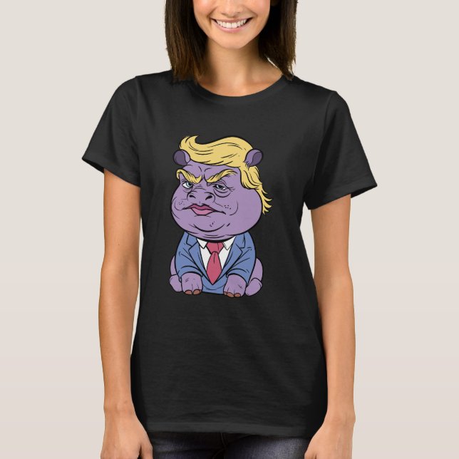 Moo Deng for Trump Shirts, Donald Trump 2024 T Shirt (Framsida)