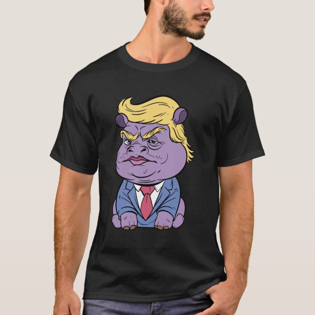 Moo Deng for Trump Shirts, Donald Trump 2024 T Shirt (Framsida)
