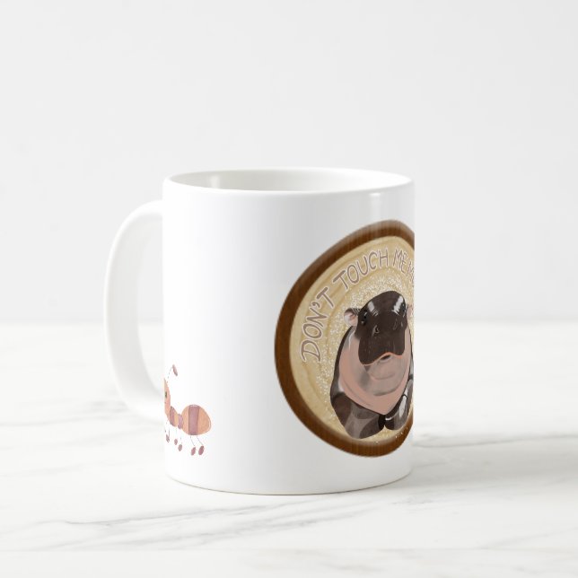 Moo Deng Hippo for Merry Christmas  Kaffemugg (Framsida vänster)