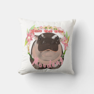 Moo Deng Hippo Pillows Kudde