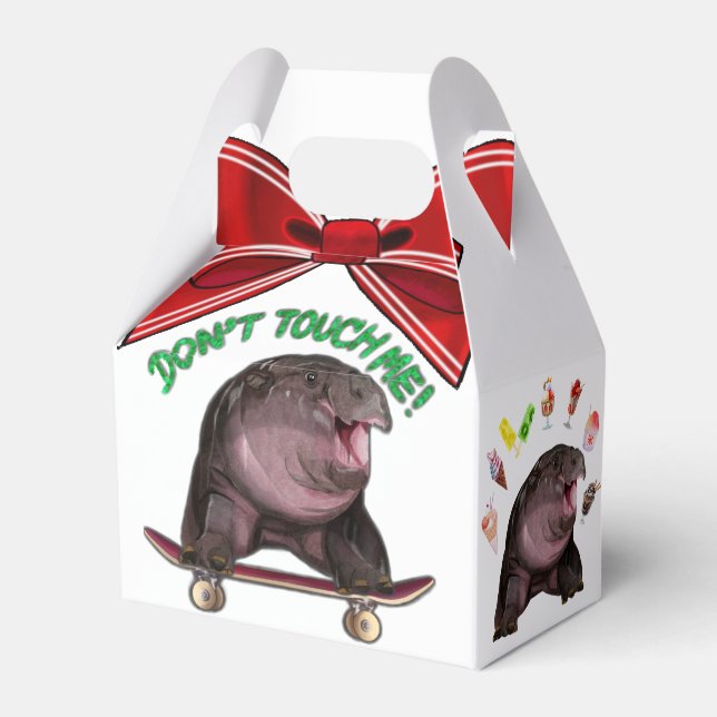 Moo Deng Hippo Presentaskar (Framsidan Sidan)