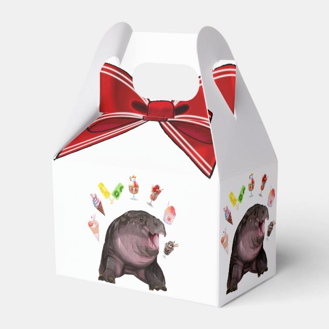 Moo Deng Hippo Presentaskar (Framsidan Sidan)
