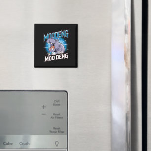 MOO DENG Hippo Ride Ride MOO DENG Magnet