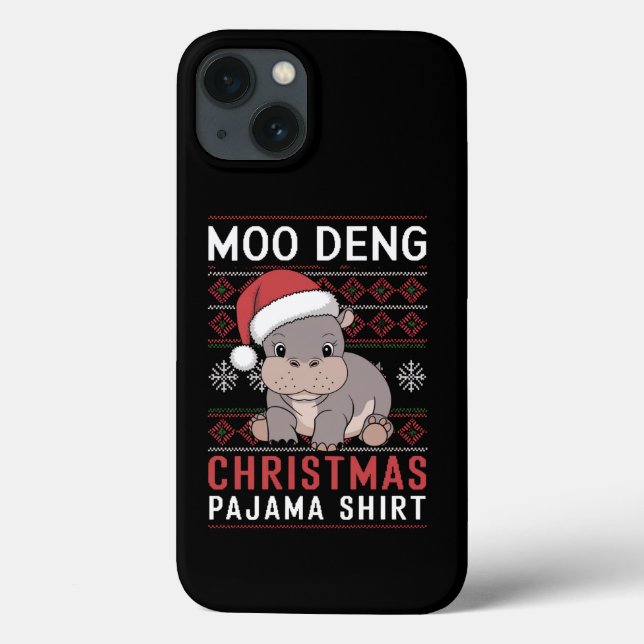 Moo Deng jul Pajama Matching Family (Baksida)