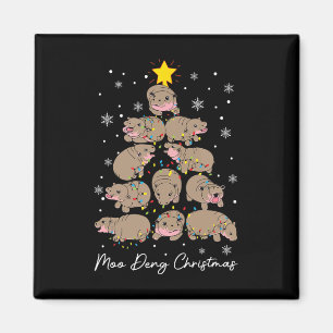 Moo Deng Julgran Funny Cute Ba Magnet