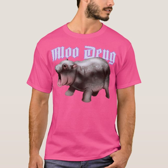 Moo Deng Söt T Shirt (Framsida)