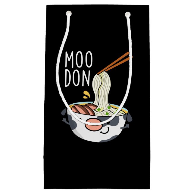 Moo-don Funny Udon Pun Mörk BG (Framsidan)