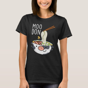 Moo-don Rollig Udon Skämt Mörk BG T Shirt