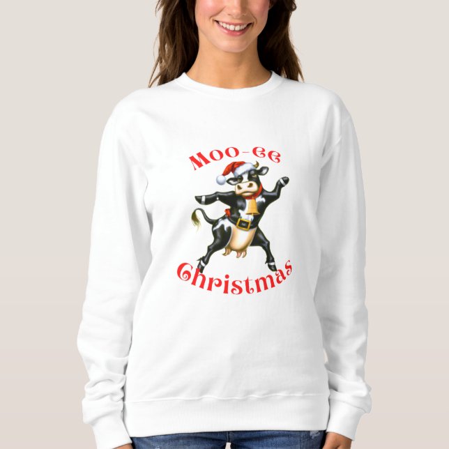 Moo-ee-julfonen Dancing Cow T Shirt (Framsida)