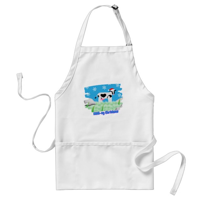 Moo-ey Christmas Förkläde (Framsidan)