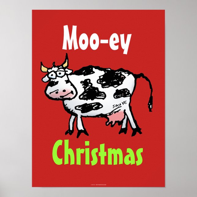 Moo-ey-julfinny Cow Poster (Framsidan)