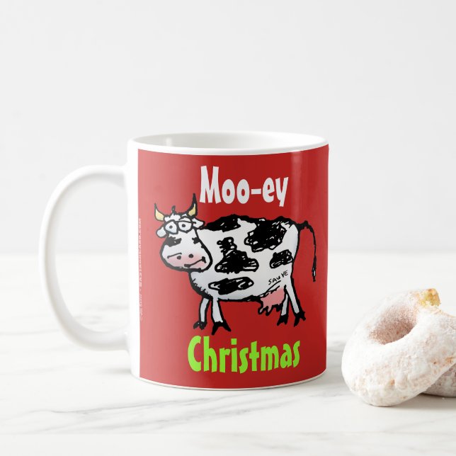 Moo-ey-julfonen Cow Mugg (Med munk)