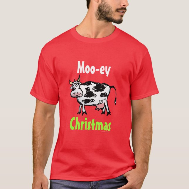 Moo-ey-Tecknaden T Shirt (Framsida)