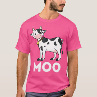 Moo - Funny Cow Lover Famer Cattle Ranch Dairy Far T Shirt