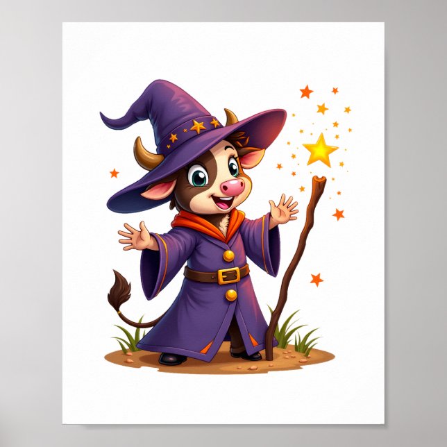 Moo-Gician the Cow Sorcerer Poster (Framsidan)