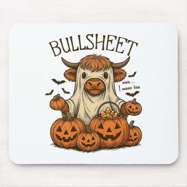 Moo. I Elak Boo Bullsheet Cow Ghost Halloween 1 Musmatta (Framsidan)