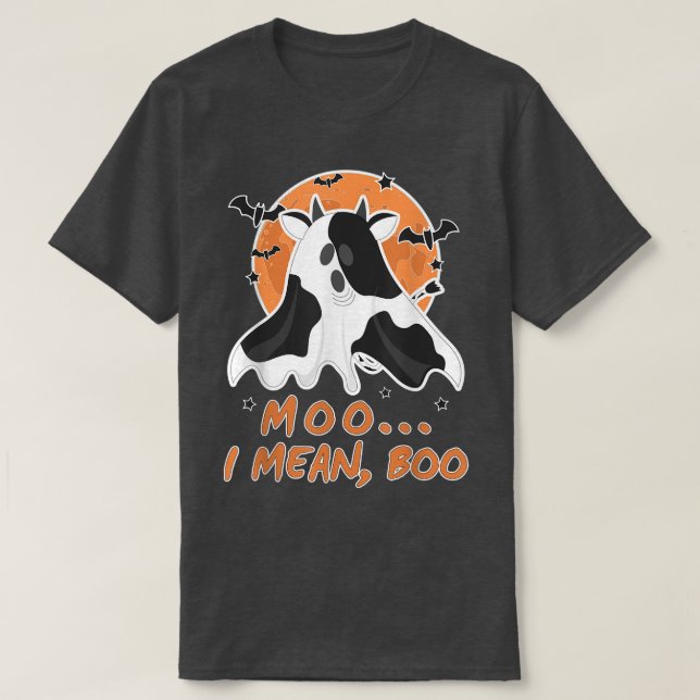Moo I Elak Boo Halloween Kids Costume Boo Ghost Co T Shirt (Design framsida)