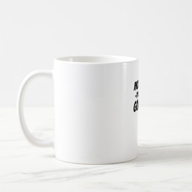 Moo. Jag är en goat Wildlife Zoogoer Funny Giraffe Kaffemugg (Vänster)