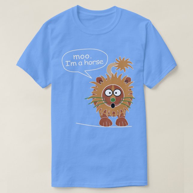 Moo, jag är en häst t shirt (Design framsida)