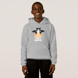 Moo - Kids' Pullover Hoodie T Shirt