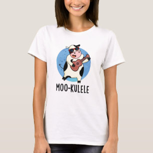 Moo-kulele Funny Ukulele Cow Pun T Shirt