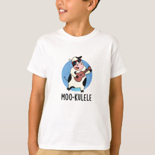 Moo-kulele Funny Ukulele Cow Pun T Shirt