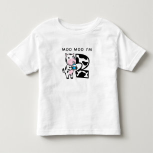 Moo Moo I är 2:a födelsedag Lilla Cow Ljud T Shirt
