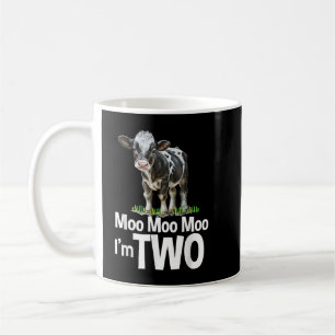 Moo Moo Im 2:a födelsedag Cute Cow Ljud Kaffemugg