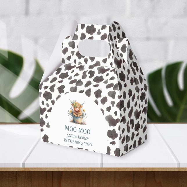 Moo Moo Jag är 2:a födelsedagen för 2:a dagstidnin Presentaskar (Skapare uppladdad)