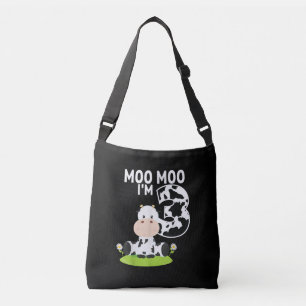 Moo Moo, jag är trea födelsedagspresenten Cute C Axelväska