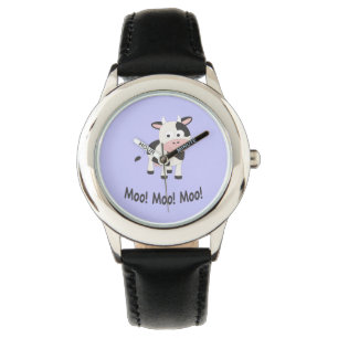 Moo Moo Moo Cute Tecknad Cow Armbandsur