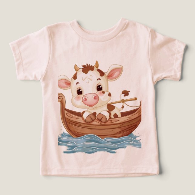 Moo Moo Snuggles Baby Cow Tee (Design Framsida)