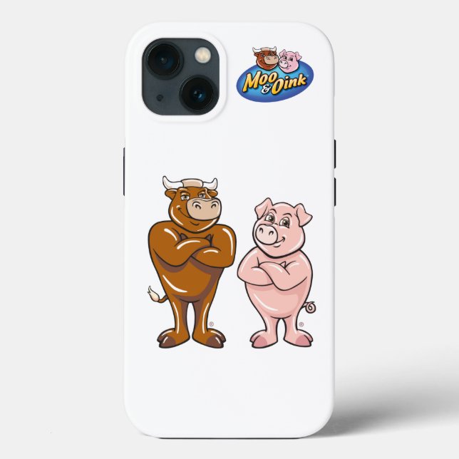 Moo & Oink iPhone 13-fodral (Baksida)