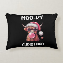 Moo-ry-jul Scottish Higland Cow Prydnadskudde