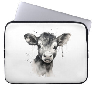 🔌 "Moo-Tech" Cow Print Electronics Bag 💻 🔌 Laptop Fodral
