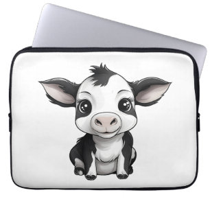 🔌 "Moo-Tech" Cow Print Electronics Bag 💻 🔌 Laptop Fodral