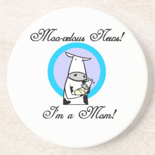 Moo-velous New mamma-gåvor Underlägg Sandsten
