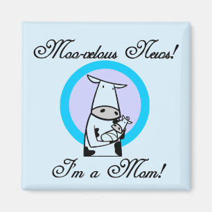 Moo-velous New mamma Tshirts and Gifts Magnet