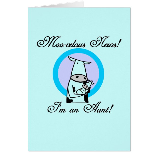 Moo-velous New Moster Tshirts and Gifts Hälsningskort (Framsidan)