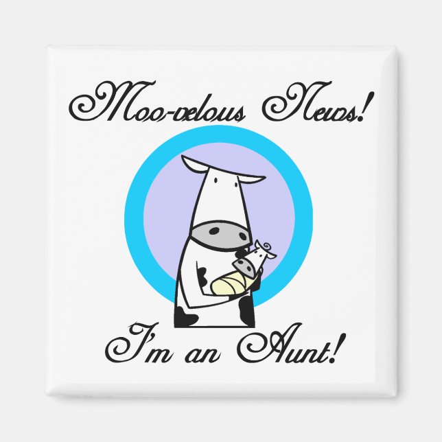 Moo-velous New Moster Tshirts and Gifts Magnet (Framsidan)