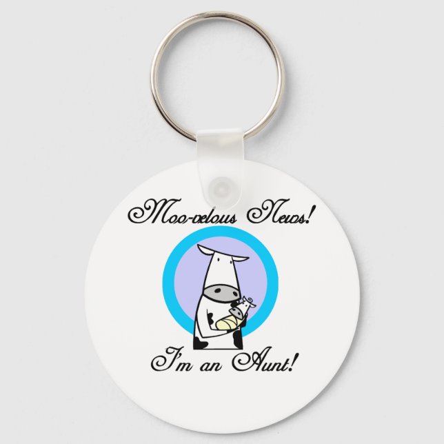 Moo-velous New Moster Tshirts and Gifts Nyckelring (Framsida)