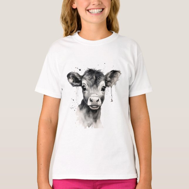 👕 "Moo-velous Tee" - Cow Print T-Shirt 🐄 👕 (Framsida)