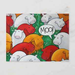 "Moo!" Vykort